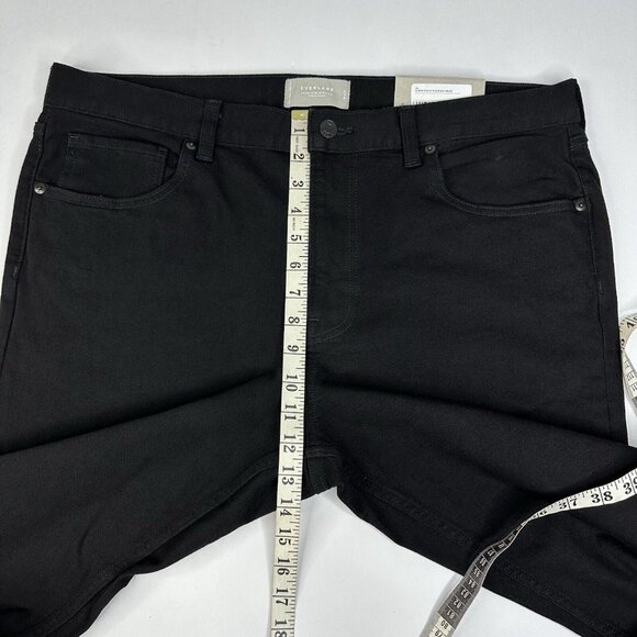 Everlane Uniform Men NWT Black The Slim 4-Way Stretch Jean W38-39/L32 - Picture 11 of 14